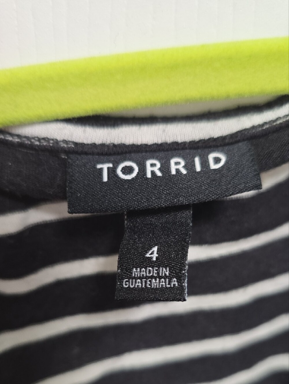 torrid Black & White Striped Tie-Front Tank - Picture 2 of 3